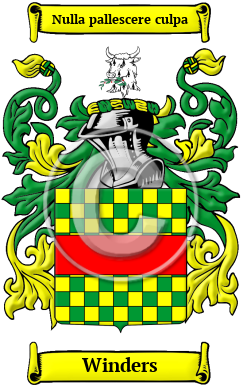 Winders Family Crest/Coat of Arms