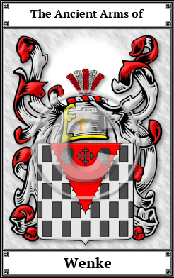 Wenke Family Crest Download (JPG)  Book Plated - 150 DPI