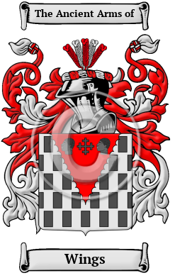 Wings Family Crest/Coat of Arms