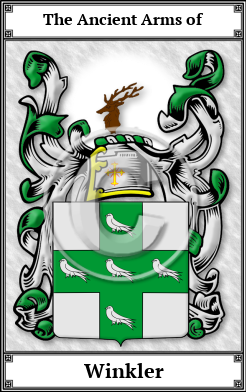 Winkler Family Crest Download (JPG)  Book Plated - 150 DPI