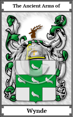 Wynde Family Crest Download (JPG) Book Plated - 600 DPI