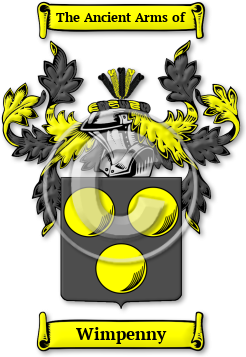Wimpenny Family Crest Download (jpg) Legacy Series - 150 DPI