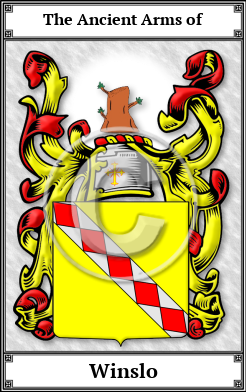 Winslo Family Crest Download (JPG)  Book Plated - 150 DPI