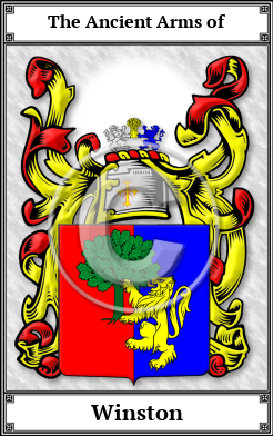 Winston Family Crest Download (JPG)  Book Plated - 150 DPI