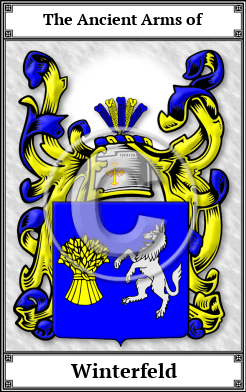 Winterfeld Family Crest Download (JPG)  Book Plated - 150 DPI