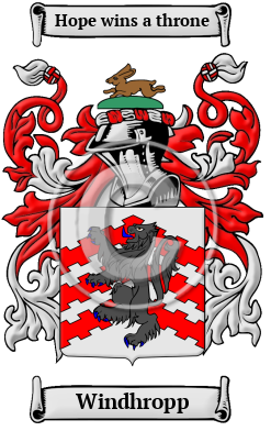 Windhropp Family Crest/Coat of Arms