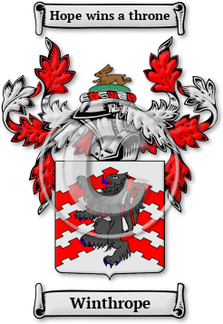 Winthrope Family Crest Download (jpg) Legacy Series - 150 DPI