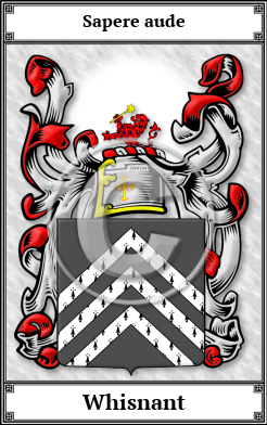Whisnant Family Crest Download (JPG)  Book Plated - 150 DPI