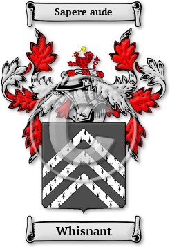 Whisnant Family Crest Download (jpg) Legacy Series - 150 DPI