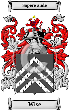 Wise Family Crest/Coat of Arms
