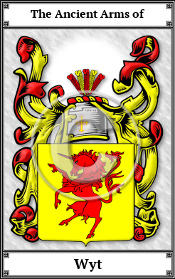 Wyt Family Crest Download (JPG)  Book Plated - 150 DPI