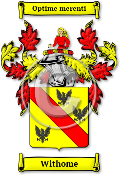 Withome Family Crest Download (jpg) Legacy Series - 150 DPI