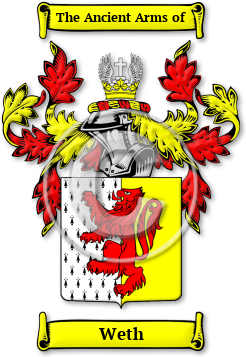 Weth Family Crest Download (JPG) Legacy Series - 600 DPI