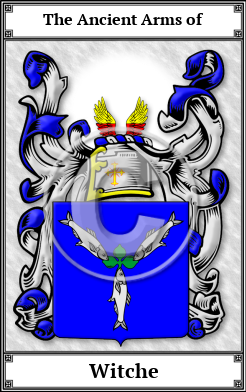 Witche Family Crest Download (JPG) Book Plated - 600 DPI