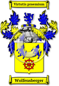 Wolfensberger Family Crest Download (jpg) Legacy Series - 150 DPI