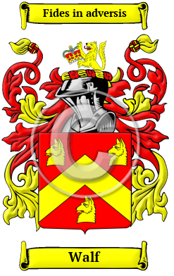 Walf Family Crest/Coat of Arms