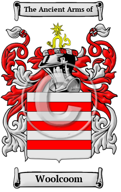 Woolcoom Family Crest/Coat of Arms