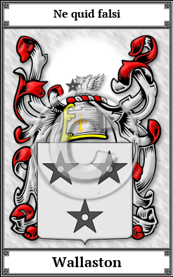 Wallaston Family Crest Download (JPG)  Book Plated - 150 DPI