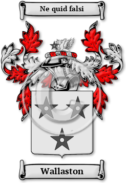 Wallaston Family Crest Download (jpg) Legacy Series - 150 DPI