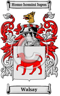 Walsay Family Crest/Coat of Arms