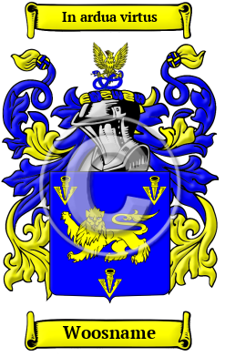 Woosname Family Crest/Coat of Arms