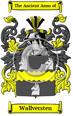 Wallversten Family Crest/Coat of Arms