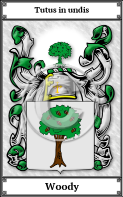 Woody Family Crest Download (JPG)  Book Plated - 150 DPI