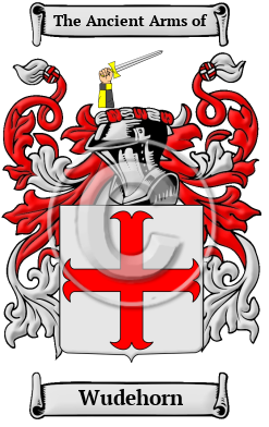 Wudehorn Family Crest/Coat of Arms
