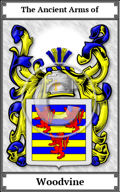 Woodvine Family Crest Download (JPG)  Book Plated - 150 DPI