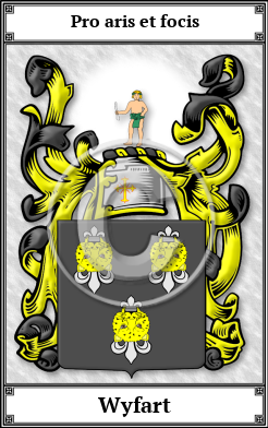 Wyfart Family Crest Download (JPG)  Book Plated - 150 DPI