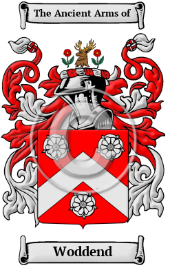 Woddend Family Crest/Coat of Arms