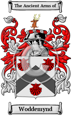 Woddemynd Family Crest/Coat of Arms
