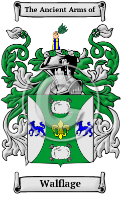Walflage Family Crest/Coat of Arms