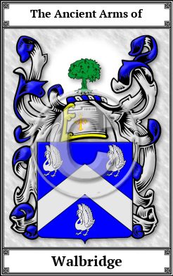 Walbridge Family Crest Download (JPG)  Book Plated - 150 DPI