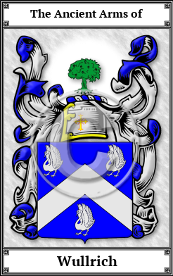 Wullrich Family Crest Download (JPG)  Book Plated - 150 DPI