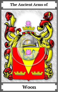 Woon Family Crest Download (JPG)  Book Plated - 150 DPI