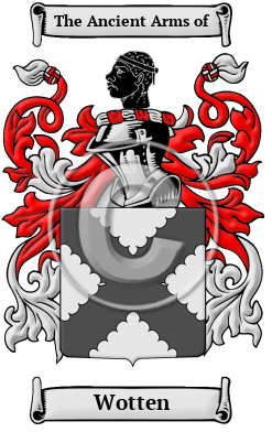 Wotten Family Crest/Coat of Arms
