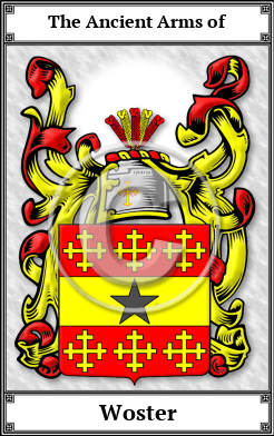 Woster Family Crest Download (JPG)  Book Plated - 150 DPI