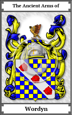 Wordyn Family Crest Download (JPG)  Book Plated - 150 DPI