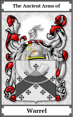 Warrel Family Crest Download (JPG) Book Plated - 600 DPI