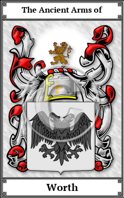 Worth Family Crest Download (JPG)  Book Plated - 150 DPI