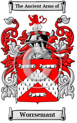Worrsemant Family Crest/Coat of Arms