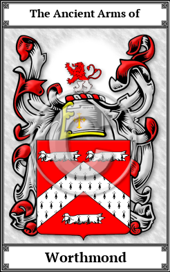 Worthmond Family Crest Download (JPG)  Book Plated - 150 DPI