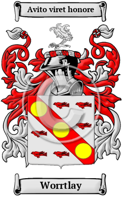 Worrtlay Family Crest/Coat of Arms