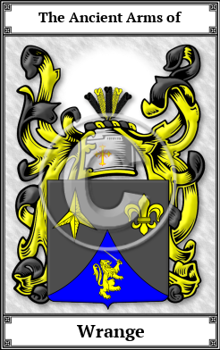 Wrange Family Crest Download (JPG)  Book Plated - 150 DPI