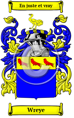 Wreye Family Crest/Coat of Arms