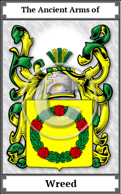Wreed Family Crest Download (JPG) Book Plated - 600 DPI
