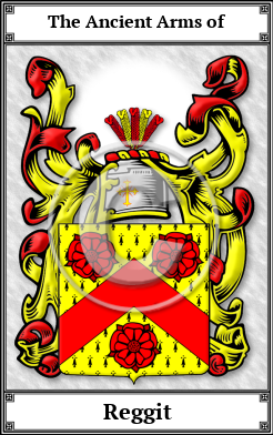 Reggit Family Crest Download (JPG) Book Plated - 600 DPI