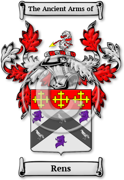 Rens Family Crest Download (jpg) Legacy Series - 150 DPI