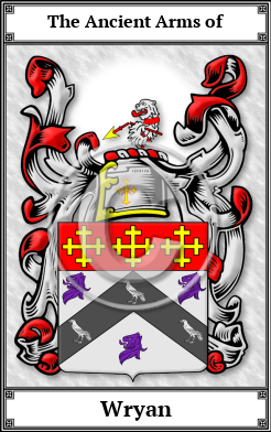 Wryan Family Crest Download (JPG)  Book Plated - 150 DPI